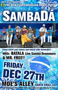 Pre-New Years Brazilian Dance Party with SambaDá