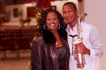 Me with Saxophonist, Chris Brooks

