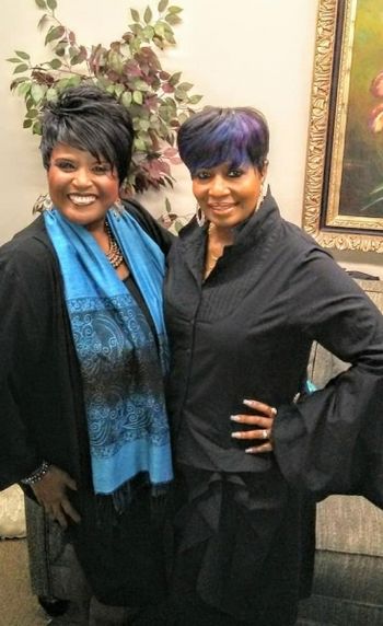 w/ Apostle Veronica Moore On the set of The Outpourin Television Show/HSBN.TV
