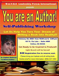 You are an Author Self-Publishing Workshop