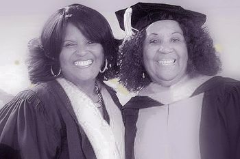 BLK_N_WHITE_DAZ Sharing a Wonderful Moment With Dr. Daz Patterson
