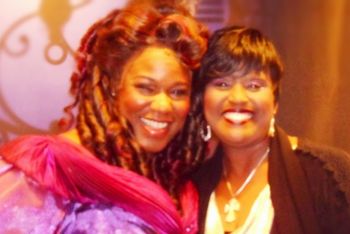 With Kecia Lewis She starred as The Fairy Godmother in Cinderella!
