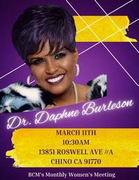  BCM's Monthly Women's Fellowship