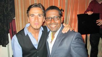 Arturo Solar and Phil Robinson Artuor Solar producer of my latest cd Between Two Worlds at Granada LA
