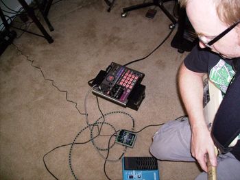 studio late 2014 pic 2 electro harmonix super ego pedal in there too
