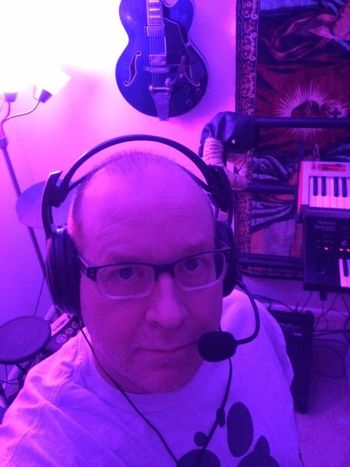 Ayresol studio January 2018 Late night studio lighting.

