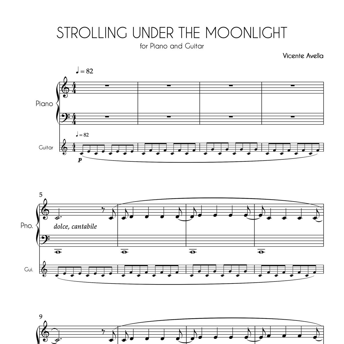Strolling Under the Moonlight 
