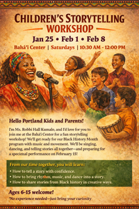 Children's Storytelling Workshop (up to age 15)