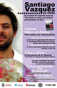 Presentación del libro y seminarios de Ritmo y Percusión con Señas