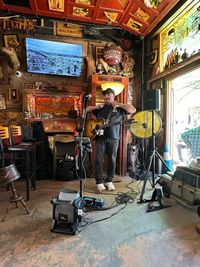 Brad Wagner at Leaf and Bean in the Strip 