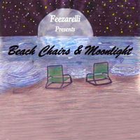 Beach chairs & Moonlight by Feezarelli