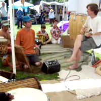 Hearth Tent & Stage Show Mateel Fest 2002 by Hearth