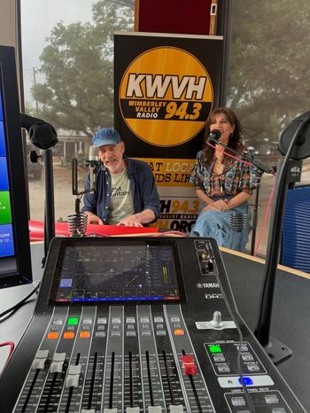 Wimberley Valley Radio, Overeasy with Coach, Wimberley Texas.  April 23. Photo by Shawn the Rock.
