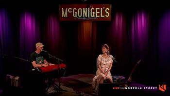 McGonigel's Mucky Duck, Houston, May 9th. Screenshot from the livestream recording.
