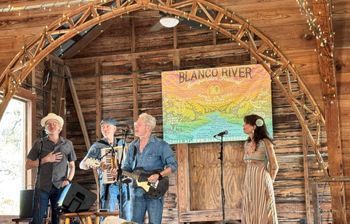 Blanco River Songwriter Festival, Fischer Dancehall, Texas. Sam Baker's set. April 25. Photo by Kris Wallis.
