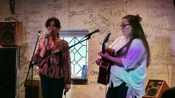 With Susan Gibson, Cultuurboerderij, Westelbeers, February 18th. Photo Nicolette Verhoeven.
