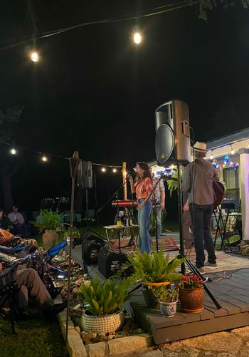 Los Encinos Concerts, Wimberley Texas, April 21.

