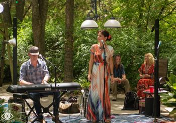 Backyard at Gruene, New Braunfels, Texas. June 30. Pihoto 2 by Steve Elliott.
