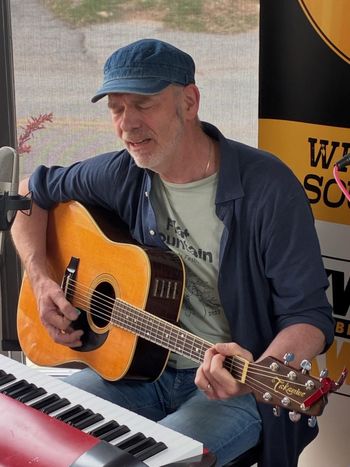 Wimberley Valley Radio, Overeasy with Coach, Wimberley Texas.  April 23. Photo by Shawn the Rock.
