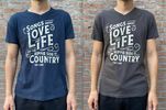 2 Tip Jar shirts (Wine of Light Royal Blue en Dark Grey of Navy)