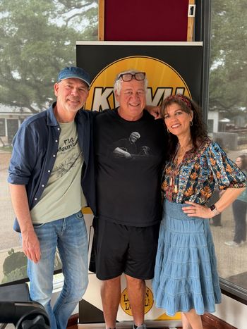 Wimberley Valley Radio, Overeasy with Coach, Wimberley Texas.  April 23. Photo by Shawn the Rock.
