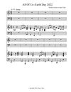 All of Us--Single Copy, SATB + Piano Accompaniment  8 pages                              Key of C
