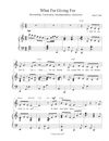 What I'm Giving For  -  Piano/Vocal  -  Alto Range   -  6 pages