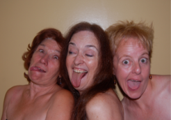 Post-gig crazies. We were no fun at all.
