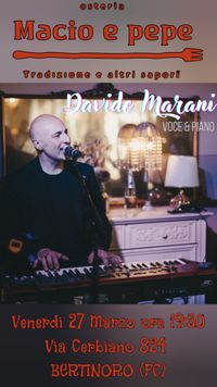 Davide Marani voce e piano
