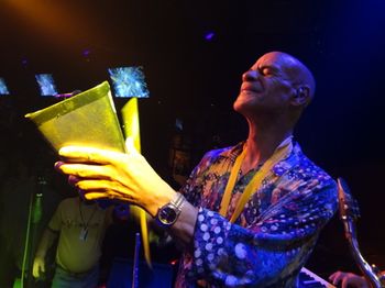 Reggy Marks on cowbell
