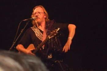Bob fooling with audience and the band

