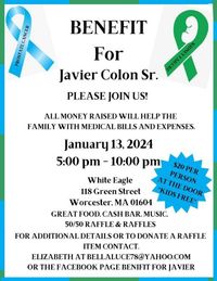 Benefit for Javier Colon Sr.