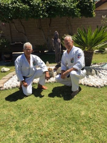 Sensei A J Advincula & Chuck Schumacher At Megami Garden Dojo, Oceanside, CA
