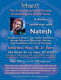 Kirtan Immersion Workshop with Natesh