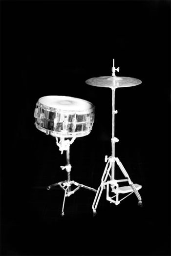 Brass snare and hi-hat

