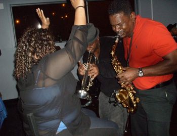 Me and Ed Johnson entertaining the birthday girl!
