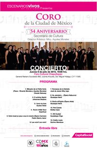 Concierto de Aniversario del Coro CDMX