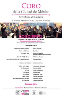 Concierto del Coro de la Ciudad de México