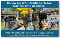 One Man Banjo Live at Charlotte Cigar!