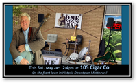 One Man Banjo LIVE at 105 Cigar Co.