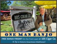 One Man Banjo LIVE at 105 Cigar Co.