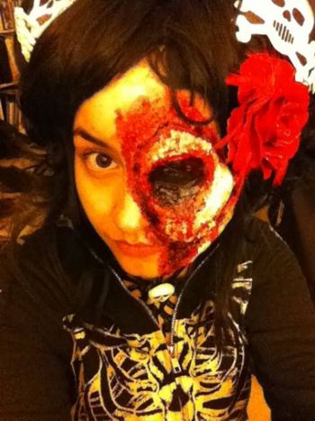 Gore Face makeup by Cherry Cola Photo by Bosh Bonesy
