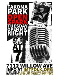 Takoma Spark Open Mic Featured Performer