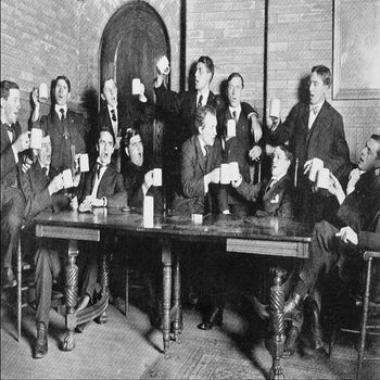 OLD FRIENDS [single], Irish Pub Singing & Drinking_PDomain (photographer?).
