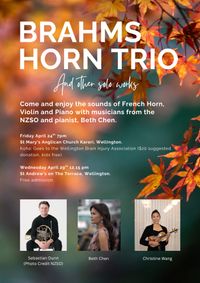 Karori Classics - NZSO's Sebastian Dunn (horn), Christine Wang (violin) with Beth Chen