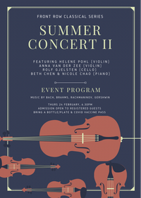 Front Row Classical Series - Summer Concert II