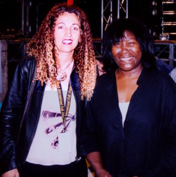 With one of my absolute favourite songwriters Joan Armatrading in Spilimbergo, Italy 2003
