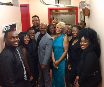 Canadian Soprano Measha Brueggergosman and the Powerhouse Fellowship Soul Choir Marko Group photo af The Amazing Measha B. We had a fun time! Thanks for having us!!!!
