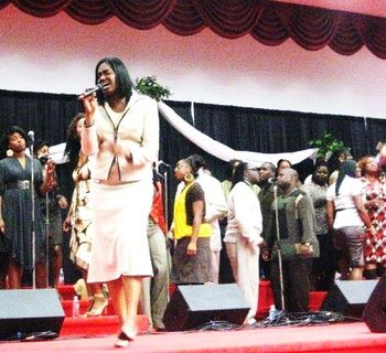 Nordene Simon-Fogo leading on Angels Cry
