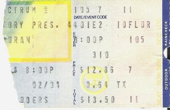 Duran Duran - 3/10/84
